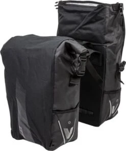 XLC V-light Rolltop Dubbele Fietstas - Zwart - 56 Liter 15 XLC V-light Rolltop Dubbele Fietstas - Zwart - 56 Liter -BASIL Verkoop 1001x1200 1