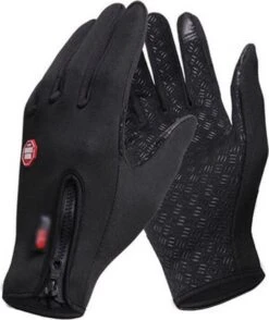 Fietshandschoenen Winter Met Touch Tip Gloves - Anti-Slip - Touchscreen Sport Handschoenen - Dames / Heren - Zwart - Small -BASIL Verkoop 1007x1200 5