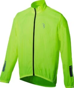 BBB Cycling BaseShield Regenjas Fiets - Wielren Fietsjack - Regenjack - Wind- En Waterdicht - Neon Geel - Maat XL