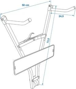 PROPLUS Pro Plus Fietsdrager - Trekhaak - Klick Fast II Met Kentekenplaathouder - Maximale Belasting 30 Kilo -BASIL Verkoop 1021x1200 2