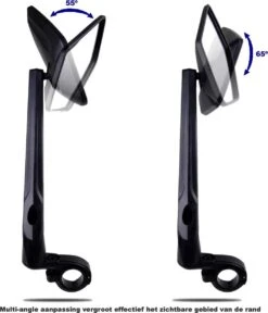 Beyond Gold - Fietsspiegel - Links - Reflectie Strip - E Step - Elektrische Fiets - Mountain Bike - Incl Grote Kijkhoek - Achteruitkijkspiegel - 360º Verstelbaar - Multifunctioneel - Incl Inbussleutel - Fiets Spiegel -BASIL Verkoop 1029x1200 2