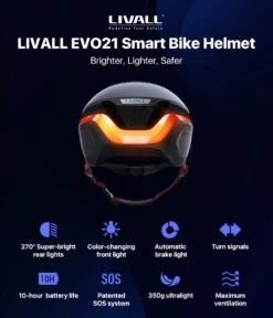 Livall EVO21 Black Medium - (Smart) Fietshelm - SOS Functie - LED Richtingaanwijzers - Smart Verlichting -BASIL Verkoop 1030x1200 8