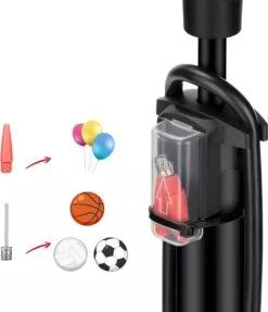 Fietspomp Met Drukmeter - Multifunctioneel Mondstuk - Fietspomp Hoge Druk - Lichtgewicht Vloerpomp - Autobandenpomp/Scooterpomp/Ballenpomp -BASIL Verkoop 1032x1200 3