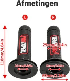 Handvatten ProTaper - Zwart/Rood - Scooter & Motor Accessoires - Universeel - Piaggio & Vespa & Motor Handvaten -BASIL Verkoop 1044x1200 6