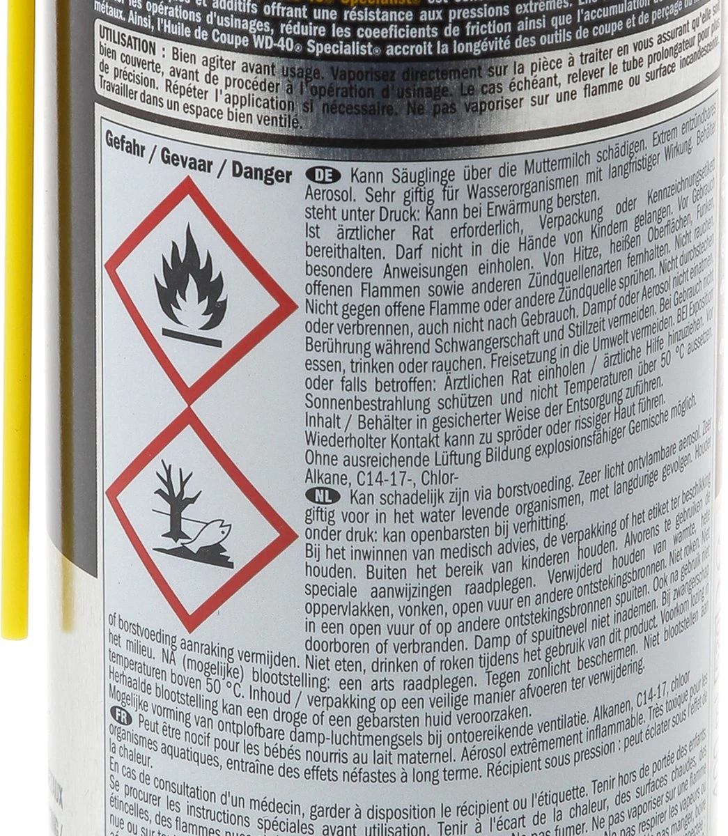 WD-40 Specialist® Boor- & Snijolie - 400ml - Smeerolie - Smeermiddel - Verlengt Levensduur Van Boor- En Snijgereedschap 5 WD-40 Specialist® Boor- & Snijolie - 400ml - Smeerolie - Smeermiddel - Verlengt Levensduur Van Boor- En Snijgereedschap - Afbeelding 5