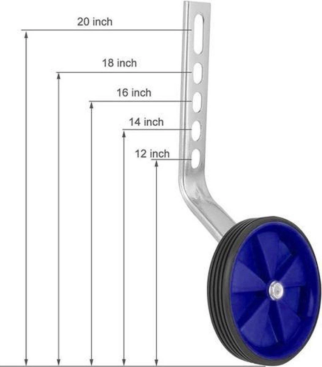 Be Required Stevige Zijwieltjes - 12 T/m 20 Inch - Zijwieltjes Voor Kinderfiets - Kinderfietsaccessoires - Blauw 3 Be Required Stevige Zijwieltjes - 12 T/m 20 Inch - Zijwieltjes Voor Kinderfiets - Kinderfietsaccessoires - Blauw - Afbeelding 3