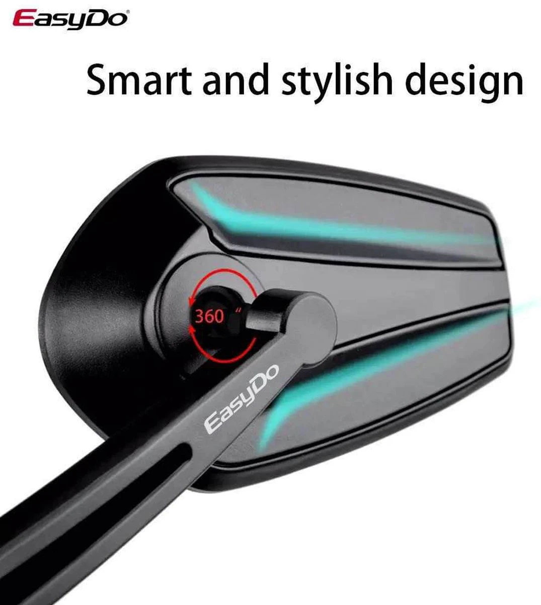 EasyDo Fietsspiegel Ebike Incl Grote Kijkhoek - Achteruitkijkspiegel - Links - 360º Verstelbaar - Multifunctioneel - Incl Inbussleutel 6 EasyDo Fietsspiegel Ebike Incl Grote Kijkhoek - Achteruitkijkspiegel - Links - 360º Verstelbaar - Multifunctioneel - Incl Inbussleutel - Afbeelding 6