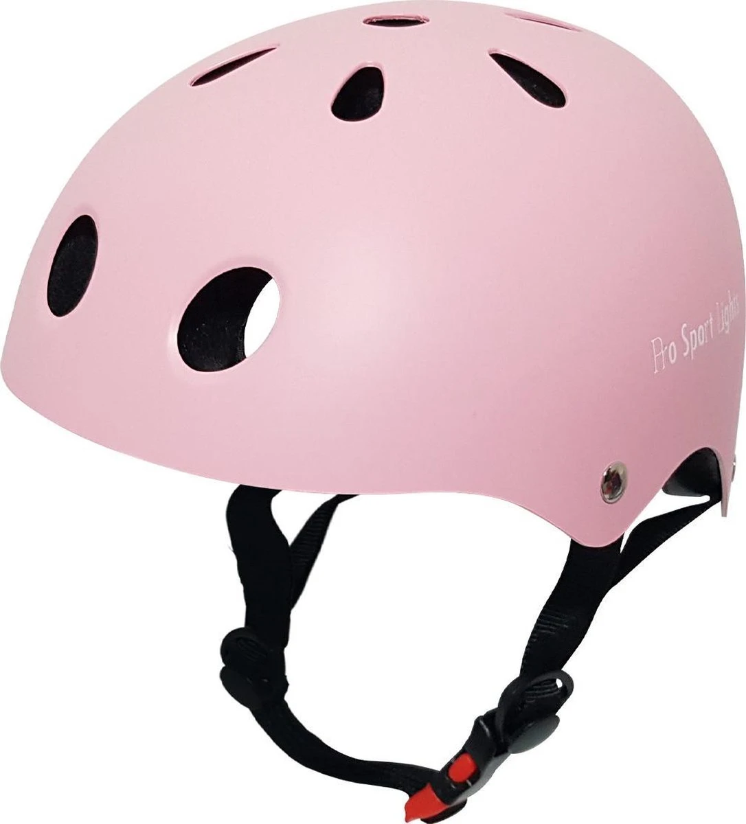 Kinderfietshelm Pro Sport Lights - Skate Fietshelm Voor Kinderen - Matt Roze Pink - Kinderhelm 50 - 56 Cm 1 Kinderfietshelm Pro Sport Lights - Skate Fietshelm Voor Kinderen - Matt Roze Pink - Kinderhelm 50 - 56 Cm