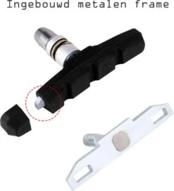 2 Set Universele Rubberen Fiets V Remblokken Set - 2 Paar – 4Stuks – 70mm | Rubber Remblokjes | Fietsen Remblok | Remblokkenset | Remblokset Geschikt Voor Mountainbike, Stadsfiets, Vouwfiets En Tourfiets -BASIL Verkoop 1089x1200 11