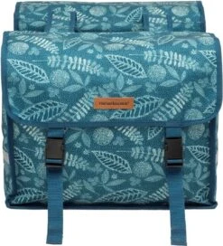 New Looxs Fiori Double Forest Dubbele Fietstas - 30 Liter - Blauw -BASIL Verkoop 1090x1200 1