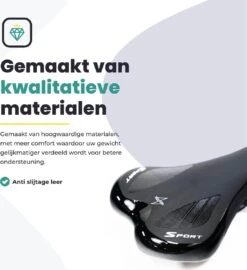 Voltano Race / MTB Fietszadel - Zwart - Unisex - Mountainbike Zadel - Stevig En Licht -BASIL Verkoop 1099x1200 7