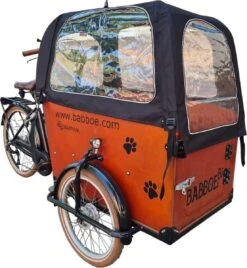Babboe Big Regentent Bakfietshoes Kleur Zwart Bakfiets Huif (zonder Tentstokken) -BASIL Verkoop 1106x1200