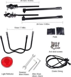 Merkloos Bagagedrager Fiets - Bagagerek Met Zadelpenbevestiging - Aluminium - Zwart - Geschikt Voor Mountainbike & Racefiets -BASIL Verkoop 1111x1200 3