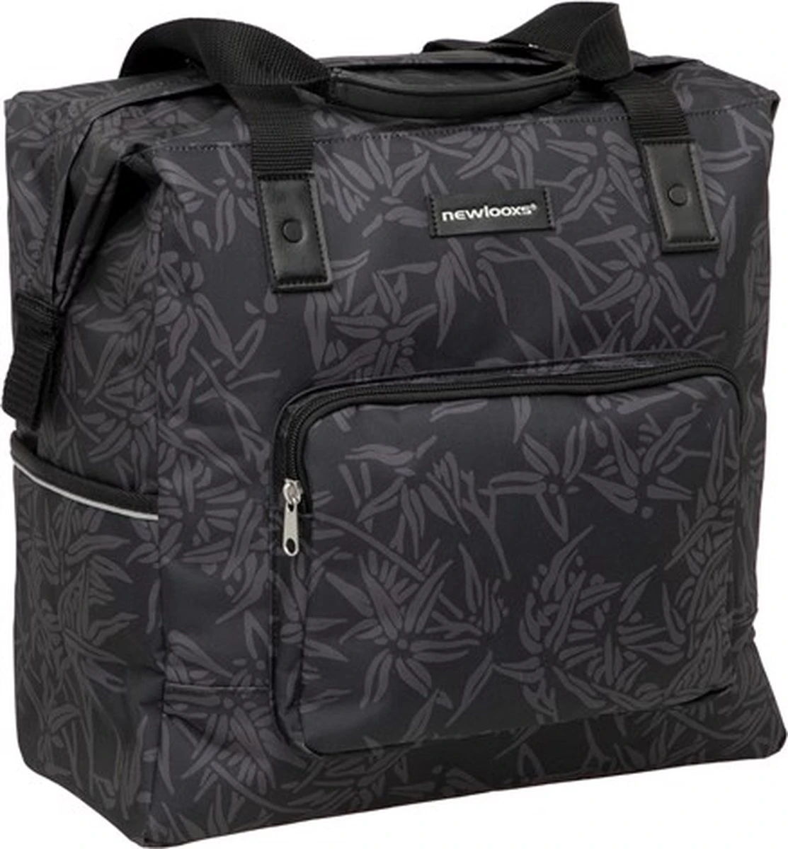 New Looxs Camella Bamboo Enkele Fietstas Shopper - Afneembaar - 24,5 Liter - Zwart 1 New Looxs Camella Bamboo Enkele Fietstas Shopper - Afneembaar - 24,5 Liter - Zwart