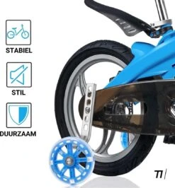 TIKKENS® Zijwieltjes - 12-20 Inch - LED Lichtjes - Zijwieltjes Voor Kinderfiets - Zwart - 12 Inch/14 Inch/16 Inch/18 Inch/20 Inch - Zijwielen - Kinderfietsaccessoires -BASIL Verkoop 1114x1200 2