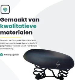 Voltano Rokzadel / Fietszadel – Rok – Zwart - Foam Vulling - Ademend En Comfortabel Materiaal -BASIL Verkoop 1122x1200 4