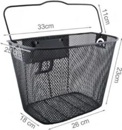 Metalen Stuur Fietsmand Inclusief Bevestigingssysteem - Afneembaar - Voor Op De Fiets - 33 X 25 X 23 Cm - Zwart 11 Metalen Stuur Fietsmand Inclusief Bevestigingssysteem - Afneembaar - Voor Op De Fiets - 33 X 25 X 23 Cm - Zwart -BASIL Verkoop 1126x1200 5