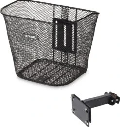 Basil Bremen Fietsmand - Voor - Staal - Inclusief Bevestigingssysteem - Zwart -BASIL Verkoop 1136x1200 1