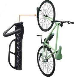Merkloos Decopatent® PRO Wand Fiets Ophangsysteem - Fiets Ophangbeugel - Fiets Ophangen Aan Muur - Muurbeugel - Muurhouder - Fietsenrek -BASIL Verkoop 1146x1200 4
