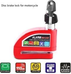 Merkloos MotorGadgets® Schijfremslot Met Alarm. Voor Fiets, Scooter, E-bike En Motorfiets -BASIL Verkoop 1150x1200
