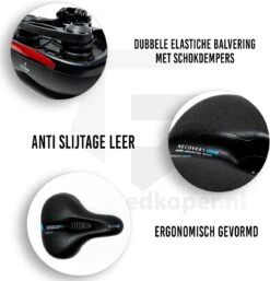 Voltano Fietszadel Met Gelpads - Zwart/Blauw - Uitsparing - Zadelvering - Unisex - Incl. Gratis Zadelstrop 11 Voltano Fietszadel Met Gelpads - Zwart/Blauw - Uitsparing - Zadelvering - Unisex - Incl. Gratis Zadelstrop -BASIL Verkoop 1153x1200 4