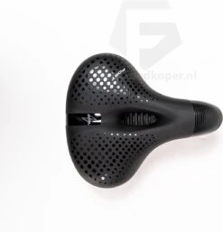 Voltano Pro Gel Fietszadel – Met Uitsparing – Zwart – Unisex - Inclusief Zadelstrop - Ergonomisch Gevormd - Elastomeer Vering -BASIL Verkoop 1154x1200 5