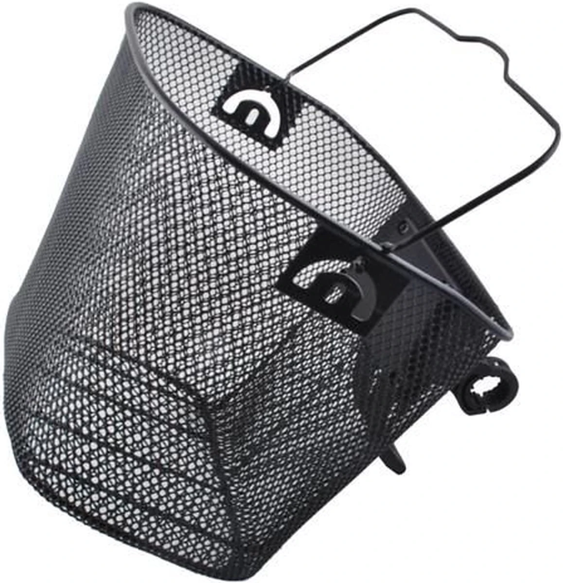 Metalen Stuur Fietsmand Inclusief Bevestigingssysteem - Afneembaar - Voor Op De Fiets - 33 X 25 X 23 Cm - Zwart 7 Metalen Stuur Fietsmand Inclusief Bevestigingssysteem - Afneembaar - Voor Op De Fiets - 33 X 25 X 23 Cm - Zwart - Afbeelding 7