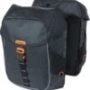 Basil Miles Tarpaulin Dubbele Fietstas - Zwart - 34 Liter -BASIL Verkoop 1159x1200