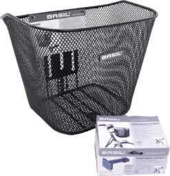 Basil Bremen Fietsmand - Voor - Staal - Inclusief Bevestigingssysteem - Zwart -BASIL Verkoop 1163x1200 2