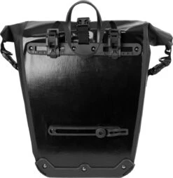 Ekostar® Online Shopping - Fietstas - 100% Waterdicht - Rolltop - 17 Tot 28 Liter - Zwart - Enkele Fietstas -BASIL Verkoop 1165x1200