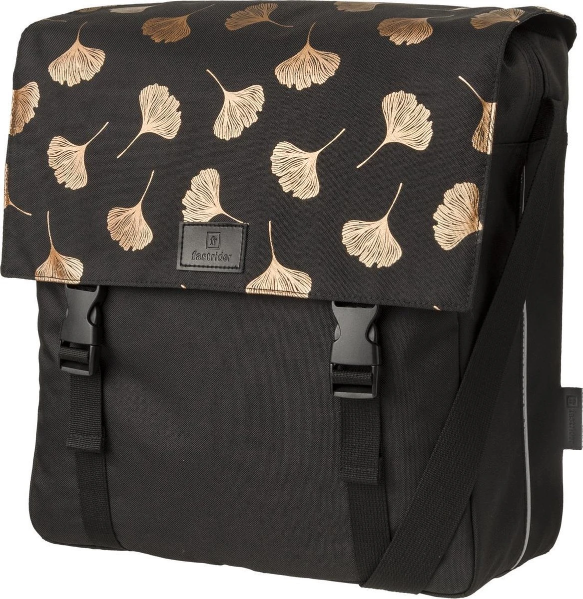 Fastrider Ginkgo Enkele Fietstas Trend - Zwart - 17 L 1 Fastrider Ginkgo Enkele Fietstas Trend - Zwart - 17 L