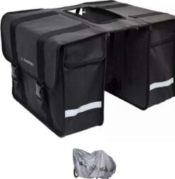 L-BRNO - FIETSTAS - DUBBELE FIETSTAS - WATERAFSTOTEND - MET GRATIS FIETSHOES- REFLECTOREN - OOK VOOR ELECTRISCHE FIETSEN