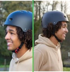 GOOFF® Skate Snorscooter Helm | Brede Pasvorm | 14x Ventilatie | Matzwart | Lichtgewicht (L) -BASIL Verkoop 1176x1200 10