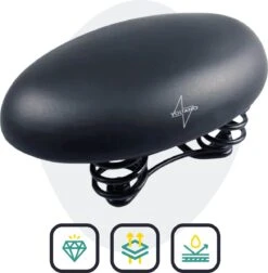 Voltano Rokzadel / Fietszadel – Rok – Zwart - Foam Vulling - Ademend En Comfortabel Materiaal -BASIL Verkoop 1176x1200 6