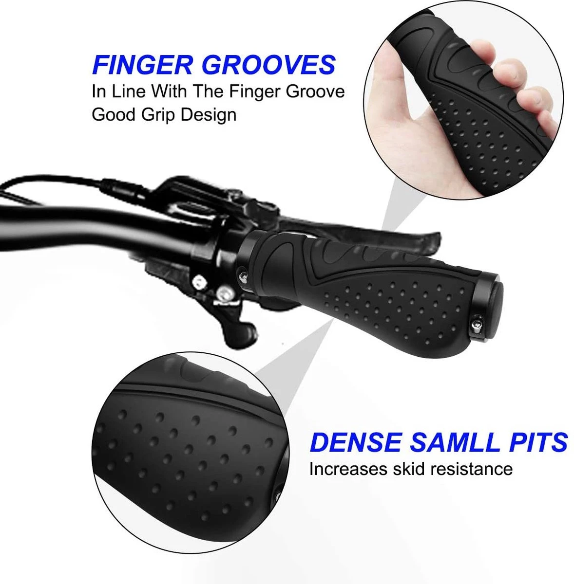 Merkloos Fietsgrepen - Antislip - Ergonomische MTB-Grepen - Twee Kanten - Lock-on-ontwerp - Voor 22,2 Mm Fietsen / Mountainbikes / Racefietshandvatten 5 Merkloos Fietsgrepen - Antislip - Ergonomische MTB-Grepen - Twee Kanten - Lock-on-ontwerp - Voor 22,2 Mm Fietsen / Mountainbikes / Racefietshandvatten - Afbeelding 5