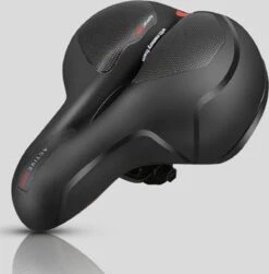 Voltano Fietszadel Met Gelpads - Zwart/Rood - Uitsparing - Zadelvering - Unisex - Incl. Gratis Zadelstrop -BASIL Verkoop 1182x1200 4