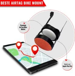 Airtag Bike Mount Compatibel Met Apple AirTag Fietsmontage Reflector Antidiefstal Tracering Zwart Montagegereedschap Fiets AppleAirtag AirTag Fiets -BASIL Verkoop 1184x1200