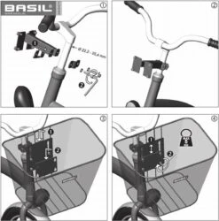 Basil Bremen Fietsmand - Voor - Staal - Inclusief Bevestigingssysteem - Zwart -BASIL Verkoop 1186x1200 4