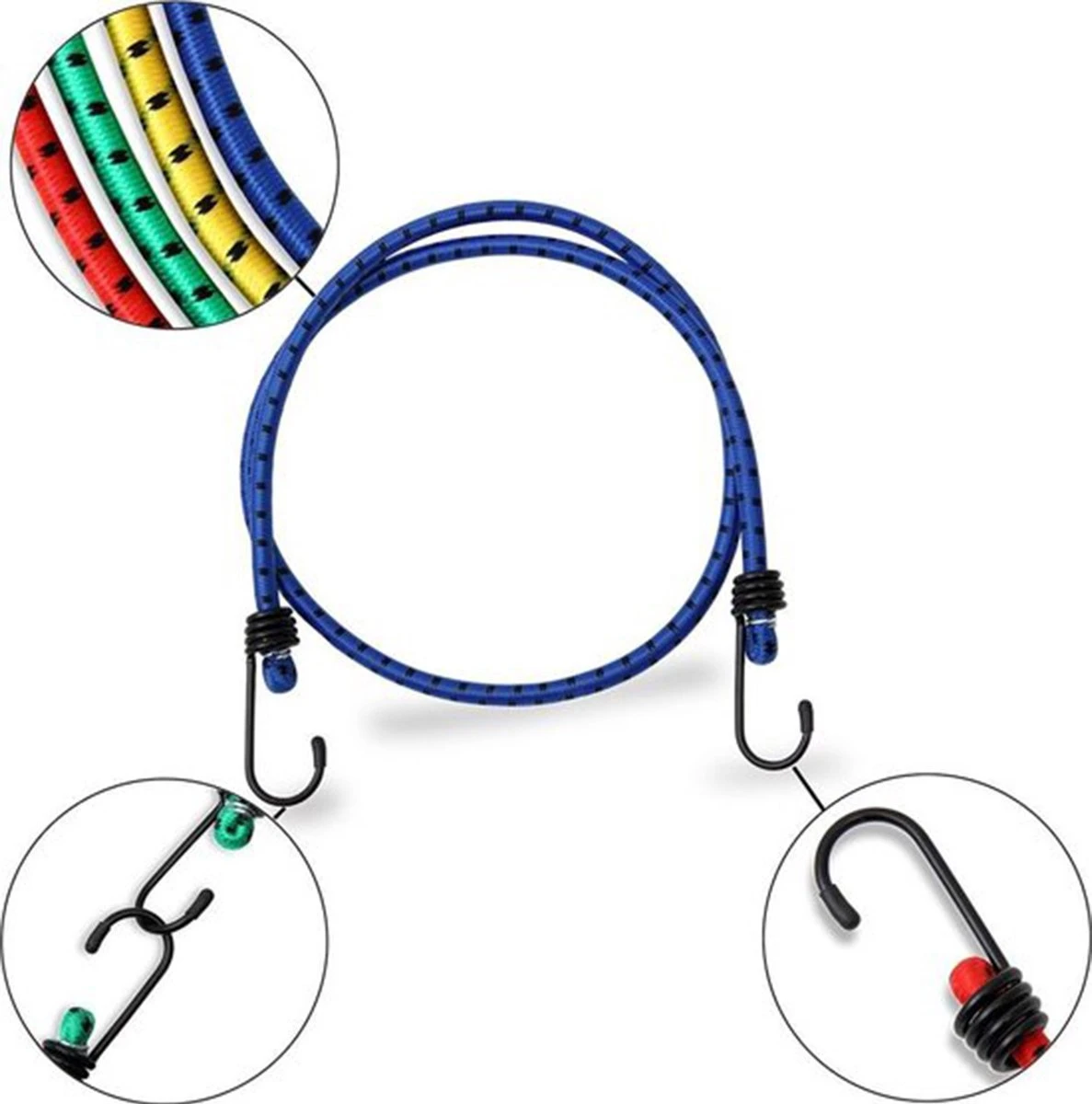 Snelbinders - Spinbinder - Snelbinders - Snelbinder 80cm - Snelbinder Fiets - 2 Armen - Uni- Bagagespin - Spinbinder 80cm Met Twee Elastische Armen - Elastische Binders - Met Haak- Haak - Binders 2 Snelbinders - Spinbinder - Snelbinders - Snelbinder 80cm - Snelbinder Fiets - 2 Armen - Uni- Bagagespin - Spinbinder 80cm Met Twee Elastische Armen - Elastische Binders - Met Haak- Haak - Binders - Afbeelding 2