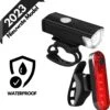 Merkloos LED Fietsverlichting Set - Fietslamp USB Oplaadbaar - Fietslampjes Voorlicht & Achterlicht - Nederlandse Handleiding - Waterdicht – Zwart -BASIL Verkoop 1188x1200 10