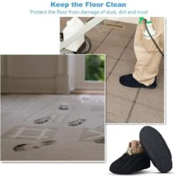 Sterke Overschoenen | Maat 40-45 | Grijs | Wasbaar | Katoen | Antislip | Schoenovertrekken -BASIL Verkoop 1190x1200 11