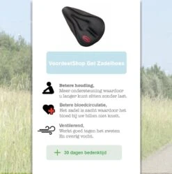 VoordeelShop Fiets Zadelhoes Met Extra Zachte Gel En Gleuf Universeel - Gel Zadelhoes Voor Racefiets/mountainbike En Normale Fietsen - Comfortabel Fietsen - Fiets Accessoires -BASIL Verkoop 1191x1200 4