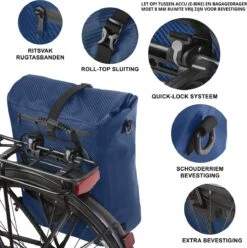 Dutch Mountains Enkele Fietstas | Rugzak | Sterke 100% Waterdicht | Fietstas, Schoudertas En Rugtas In 1 | 28 Liter | Blauw -BASIL Verkoop 1193x1200 2