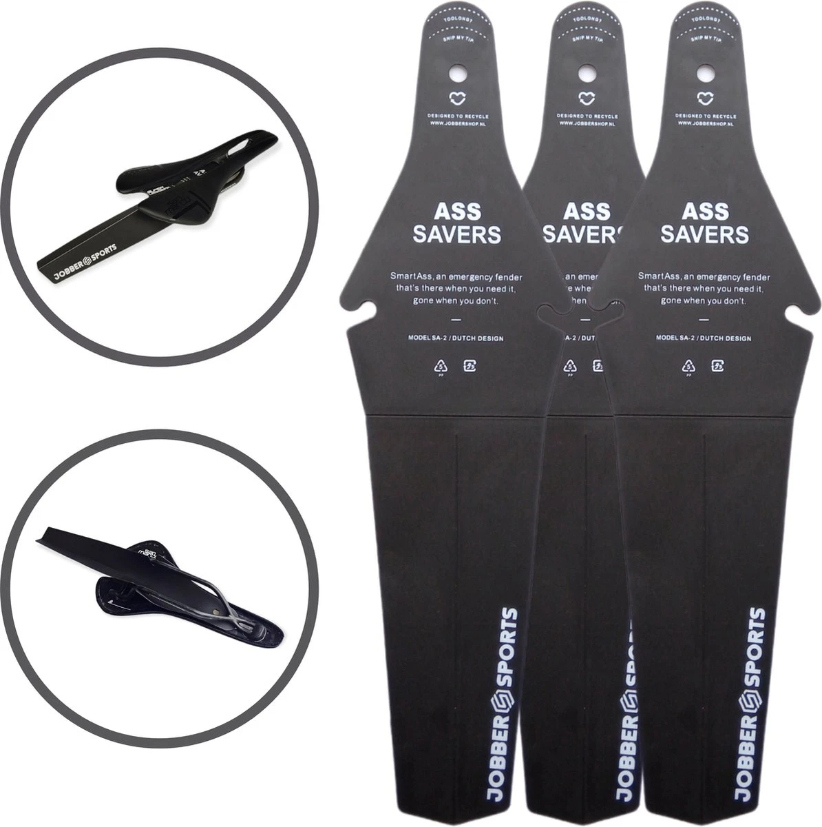 San Marco Jobber Sports - Spatbord Mountainbike - Ass Saver - 3x Achterspatbord 1 San Marco Jobber Sports - Spatbord Mountainbike - Ass Saver - 3x Achterspatbord
