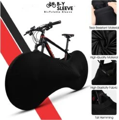B-Y Sleeve Fietshoes T/m 29" - Fiets Beschermhoes - Racefiets Hoes - MTB - Bike Cover - Model: Black -BASIL Verkoop 1196x1200 4