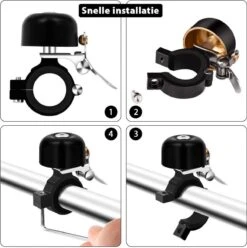 Fit Evolve® Premium Fietsbel - Messing - Fietsbel Racefiets - MTB - Zwart -BASIL Verkoop 1197x1200 19