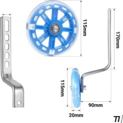TIKKENS® Zijwieltjes - 12-20 Inch - LED Lichtjes - Zijwieltjes Voor Kinderfiets - Zwart - 12 Inch/14 Inch/16 Inch/18 Inch/20 Inch - Zijwielen - Kinderfietsaccessoires -BASIL Verkoop 1197x1200 8