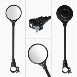 Merkloos 1 Stuk Fiets Achteruitkijkspiegel Groothoek Bolle Spiegel Mountainbike Veiligheid Spiegel Handvat Zachte Pijp 8cm -BASIL Verkoop 1198x1200 21