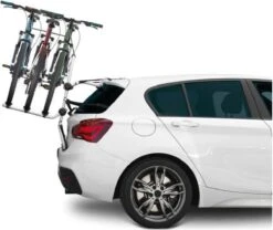 Fietsdrager Pyro, Fietsenrek Achterklep - 3 Fietsen (draagkracht 45kg TUV) - Zonder Trekhaak - Elektrische Fiets -BASIL Verkoop 1200x1009 3