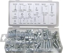 Merkloos Bout En Moer Assortiment Set 240 Delig In Opberg Box Bouten En Moeren
